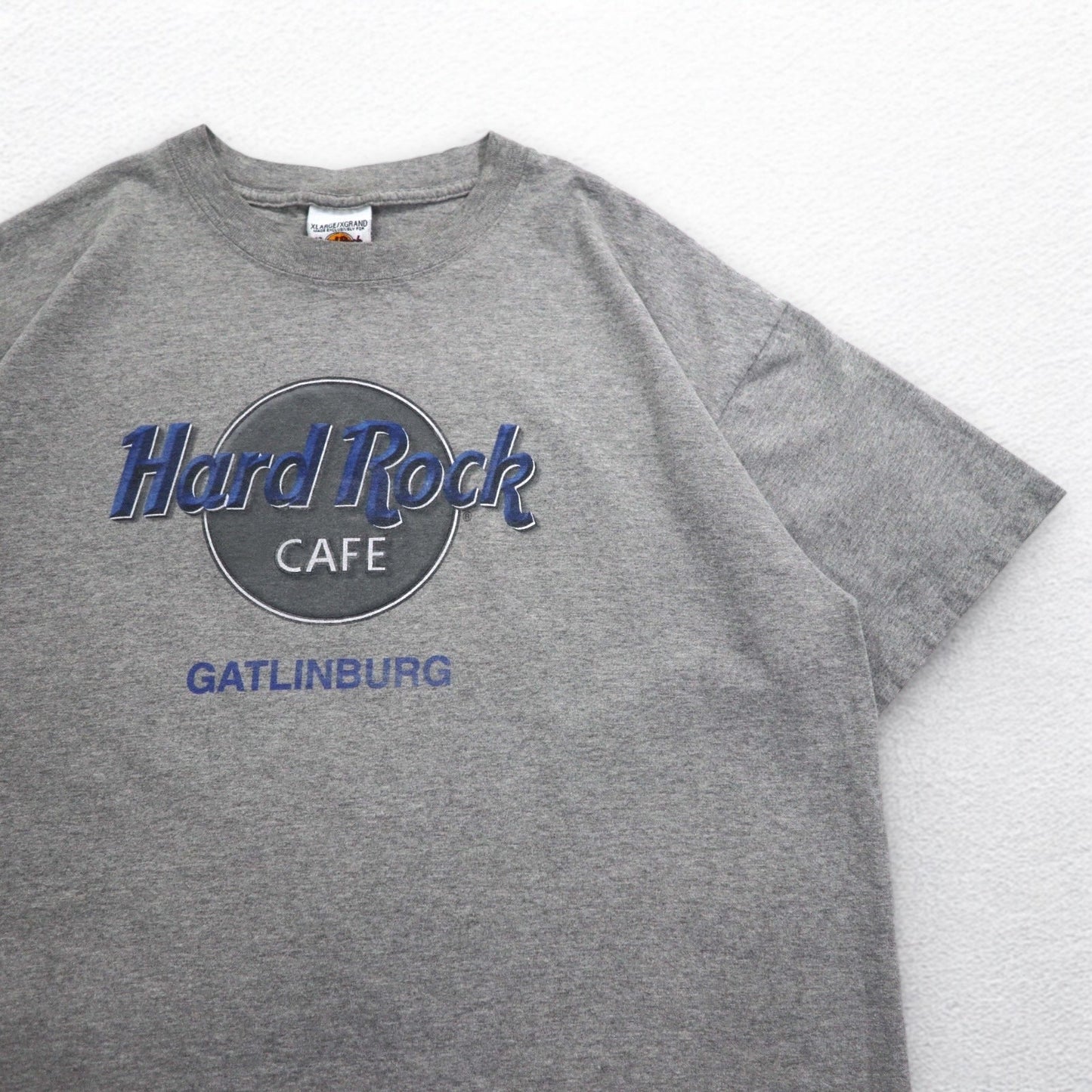 Hard Rock CAFE 90年代 ロゴプリント Tシャツ XL グレー コットン GATLINBURG メキシコ製
