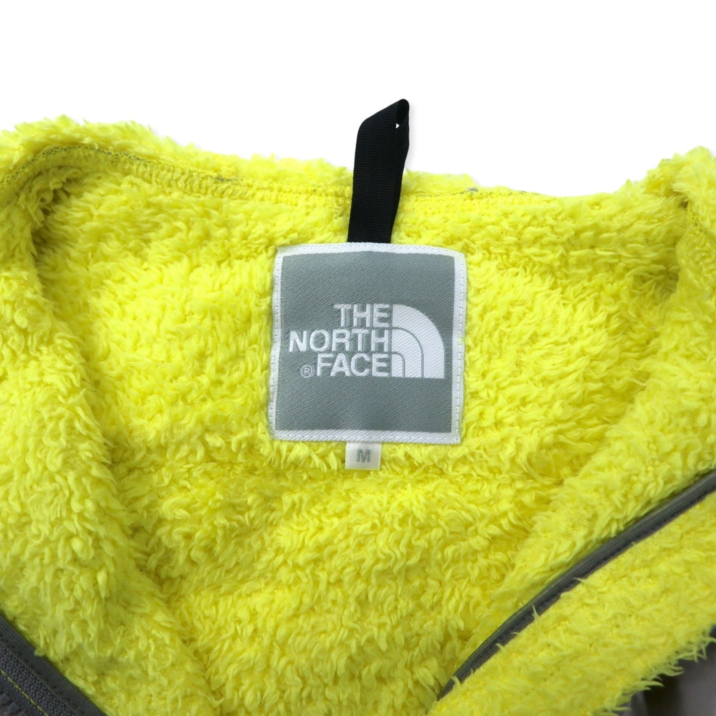 THE NORTH FACE デナリフーディー シェルパフリース M イエロー ポリエステルロゴ刺繍 NAW45003