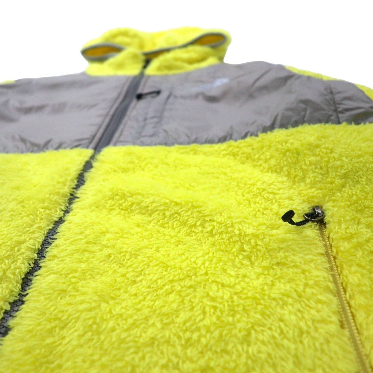 THE NORTH FACE デナリフーディー シェルパフリース M イエロー ポリエステルロゴ刺繍 NAW45003