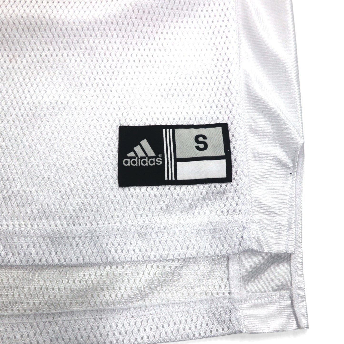 adidas ゲームシャツ L ホワイト メッシュ NFL ARKANSAS ポリエステル ナンバリング