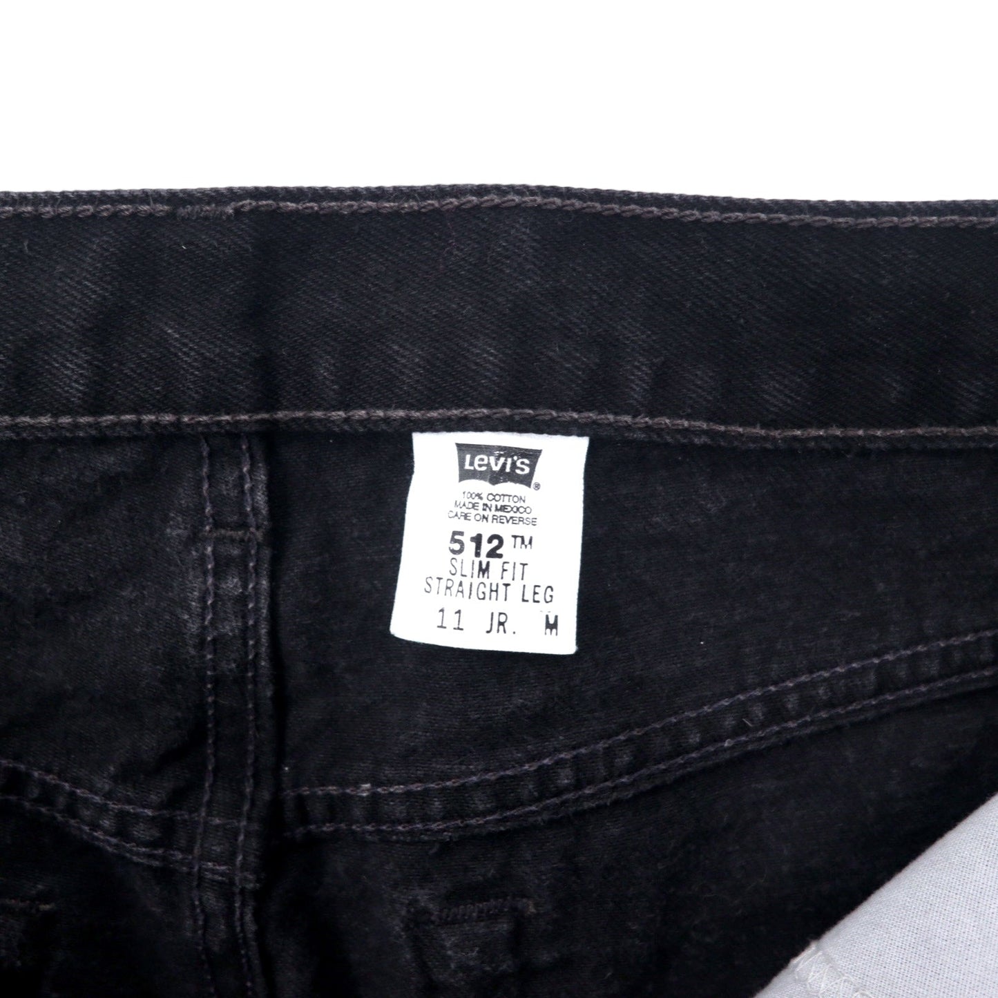 Levi's 90年代 512 スリムフィット ストレート デニムパンツ ジーンズ 11 ブラック コットン SLIM FIT STRAIGHT LEG 10512-0260 メキシコ製