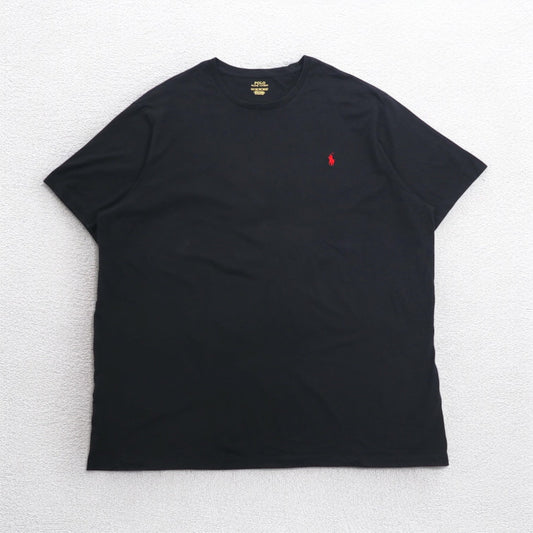 POLO RALPH LAUREN スモールポニー刺繍 Tシャツ 3XL ビッグサイズ ブラック コットン