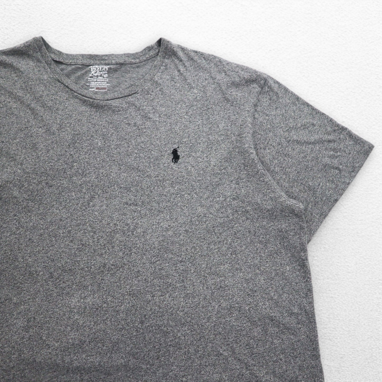 POLO RALPH LAUREN スモールポニー刺繍 Tシャツ 2XL グレー コットン
