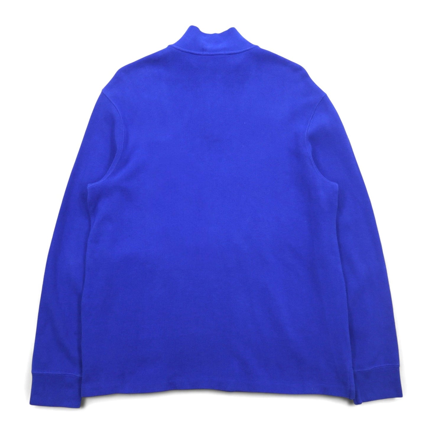 POLO RALPH LAUREN ハーフジップ スウェット L ブルー コットン スモールポニー刺繍