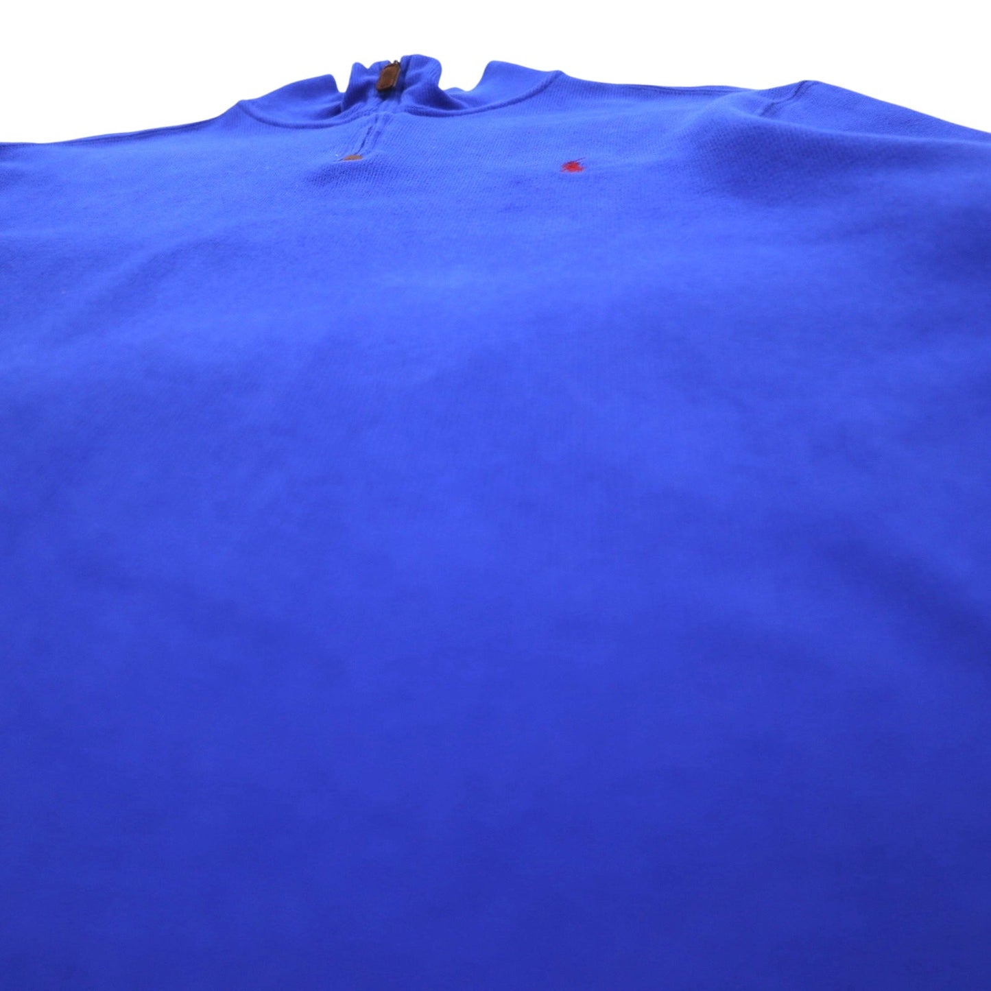 POLO RALPH LAUREN ハーフジップ スウェット L ブルー コットン スモールポニー刺繍