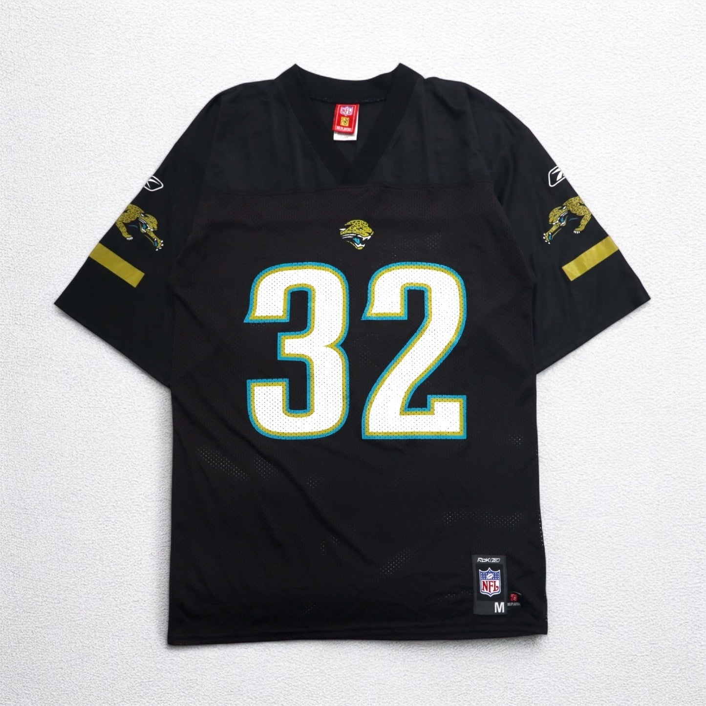 Reebok ゲームシャツ NFL PLAYERS フットボール ユニフォーム M ブラック メッシュ ナンバリング