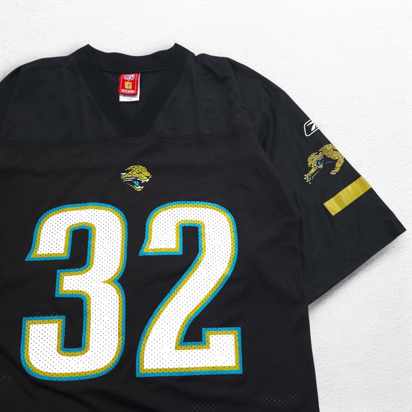 Reebok ゲームシャツ NFL PLAYERS フットボール ユニフォーム M ブラック メッシュ ナンバリング