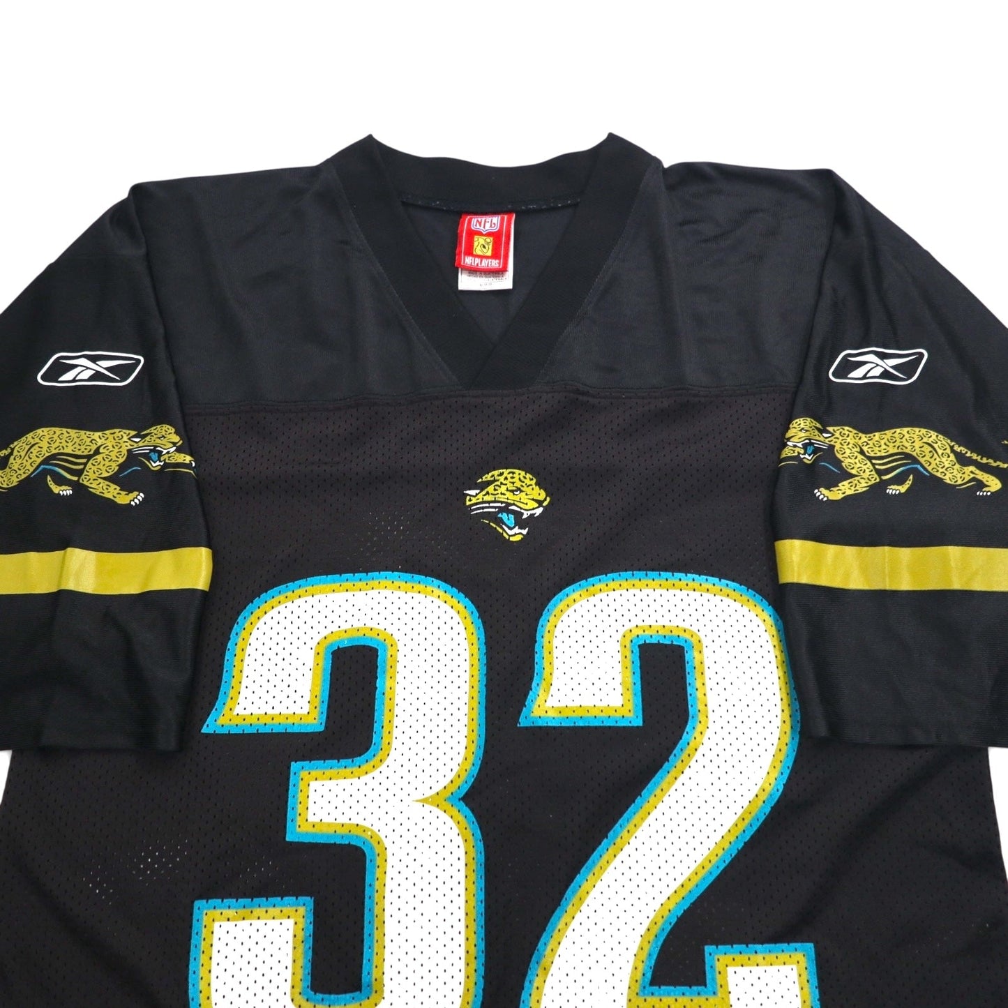 Reebok ゲームシャツ NFL PLAYERS フットボール ユニフォーム M ブラック メッシュ ナンバリング