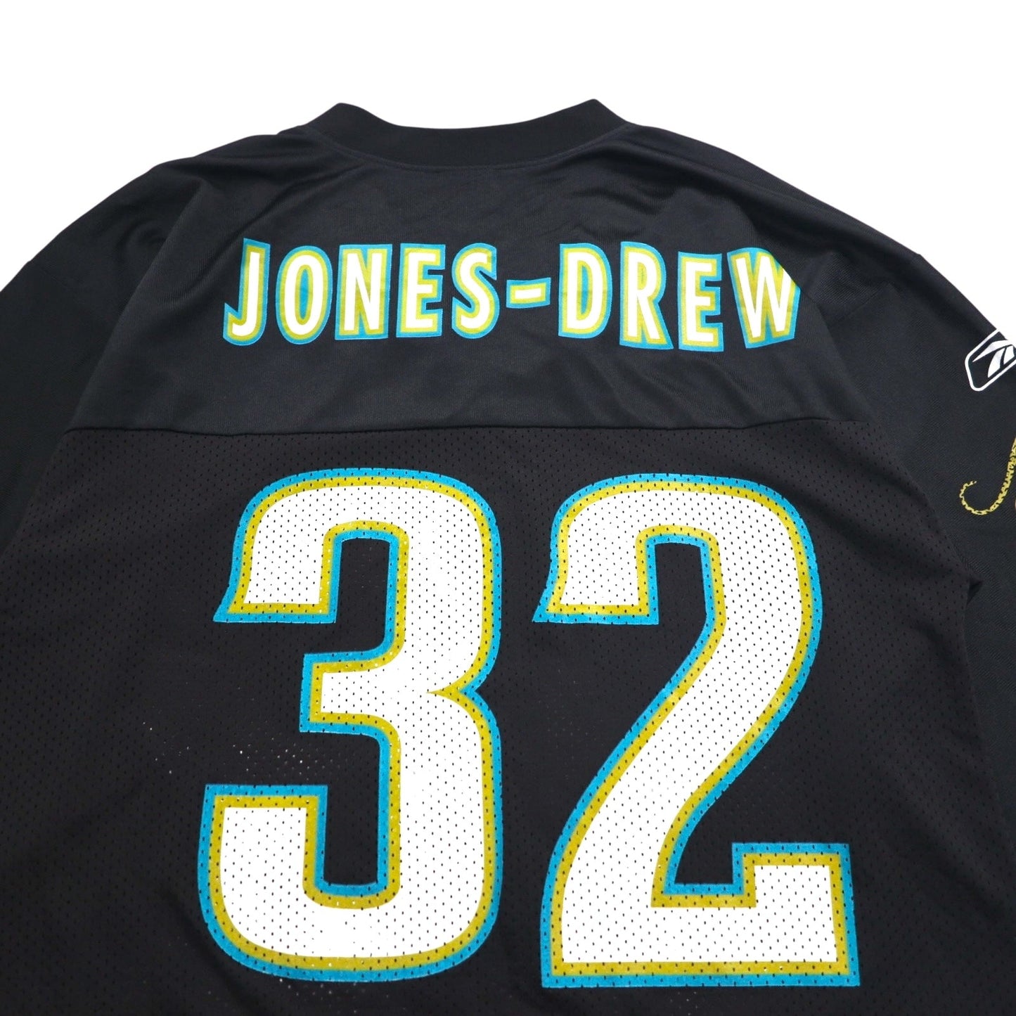 Reebok ゲームシャツ NFL PLAYERS フットボール ユニフォーム M ブラック メッシュ ナンバリング