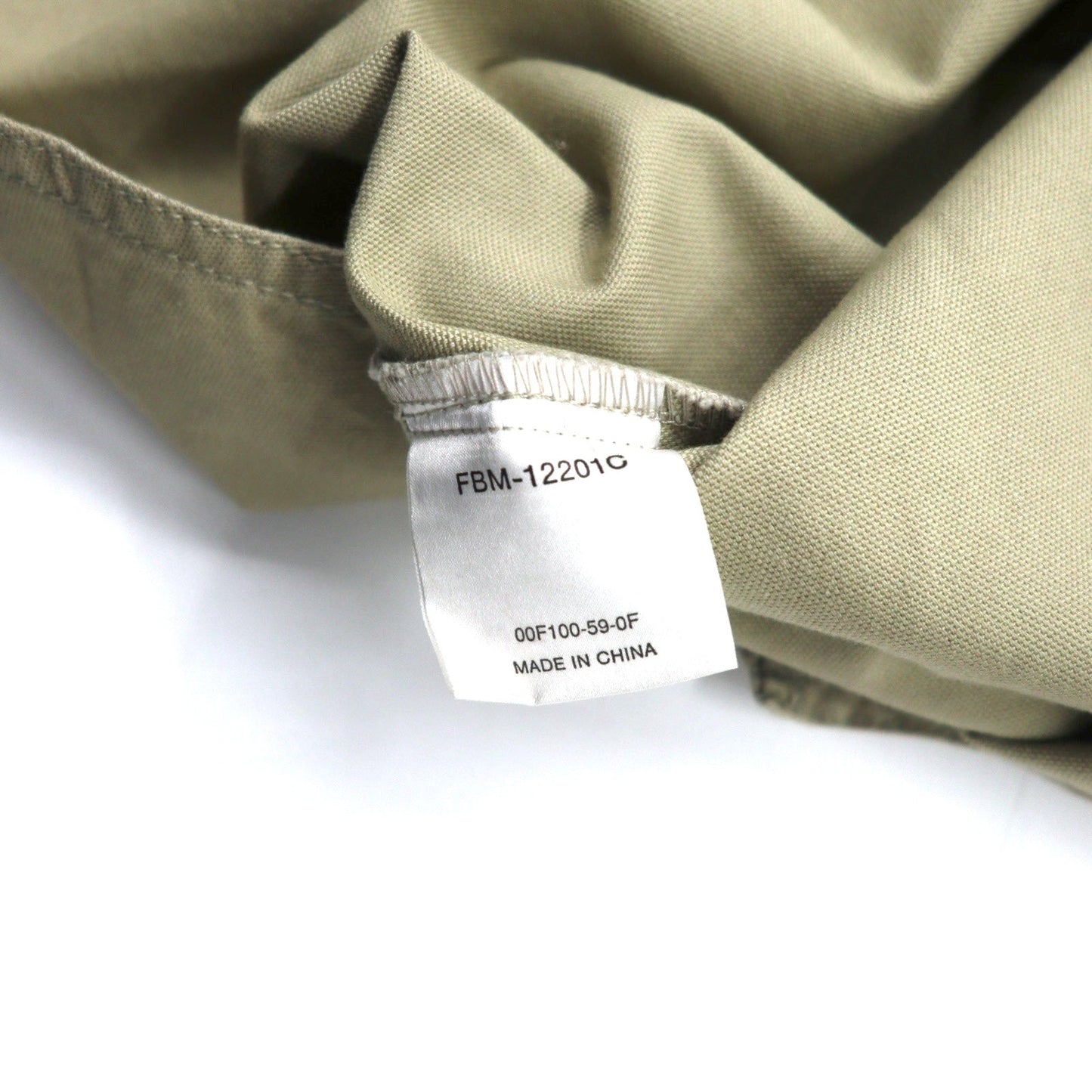 FUBU 00年代 ユーティリティ ワークシャツ M ベージュ コットン ビッグサイズ 未使用品