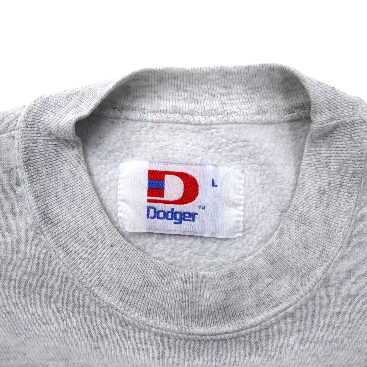 Dodger USA製 90年代 カレッジ プリント スウェット L グレー ブルー コットン ST. FRANCIS