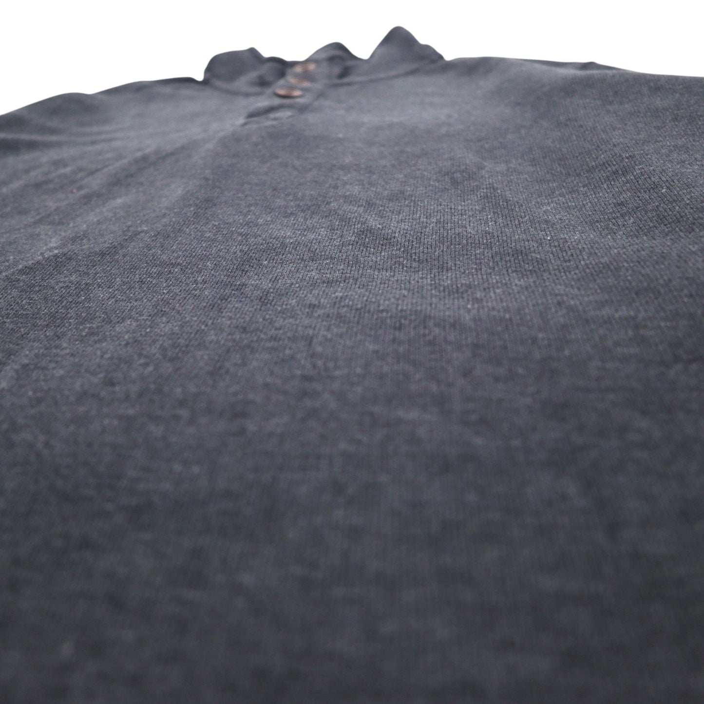 Eddie Bauer ハーフボタン スウェット XL グレー コットン