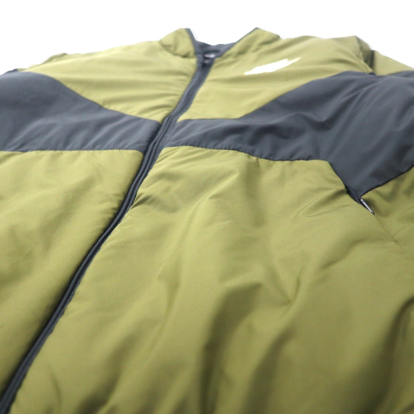 NIKE シンセティック フィル ボンバージャケット 中綿 M カーキ ポリエステル スウォッシュロゴ NSW SYNTHETIC FILL FZ CD9235-395