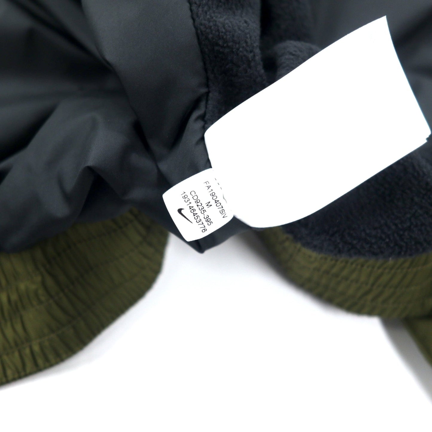 NIKE シンセティック フィル ボンバージャケット 中綿 M カーキ ポリエステル スウォッシュロゴ NSW SYNTHETIC FILL FZ CD9235-395