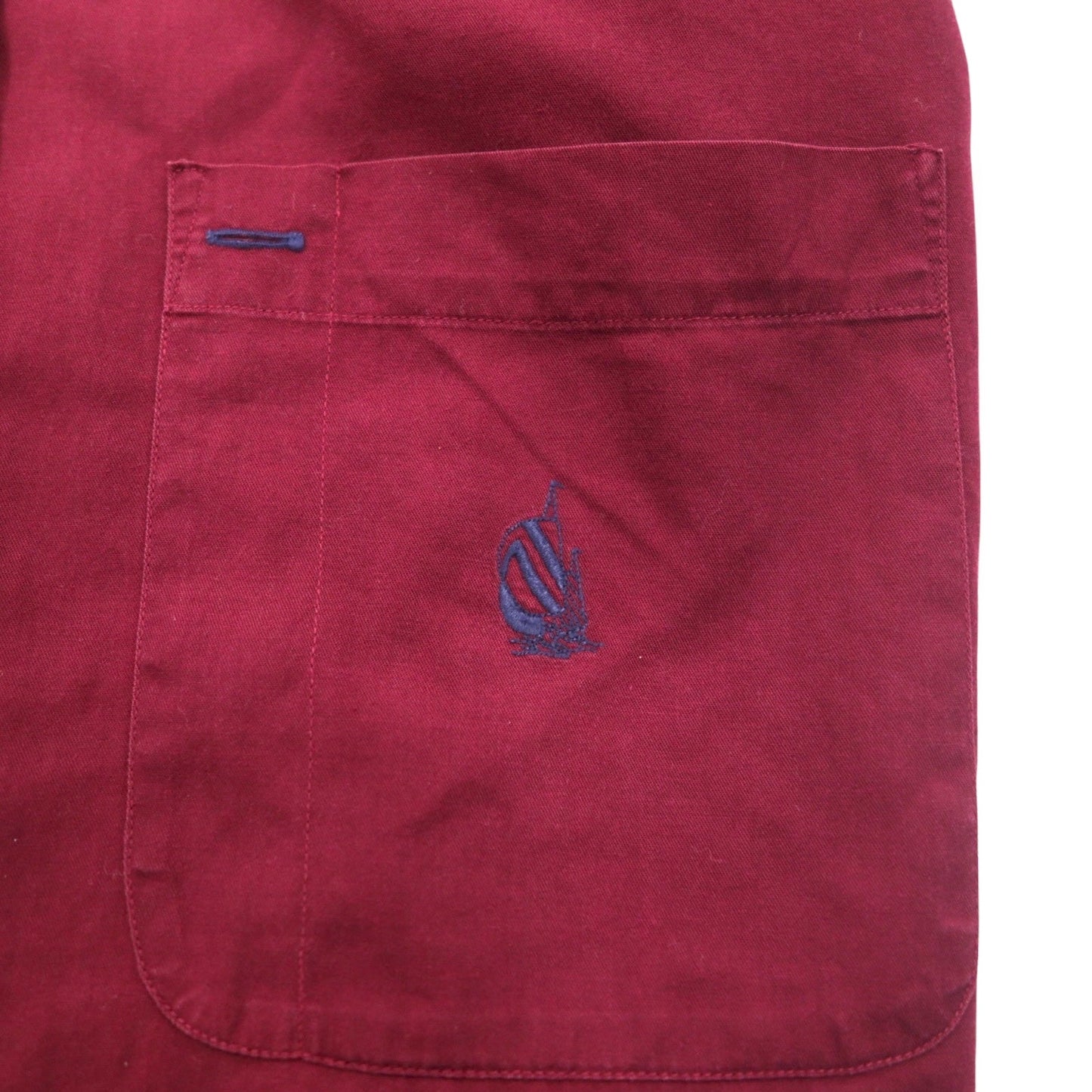 nautica 90年代 ボタンダウンシャツ XL ボルドー コットン ジャマイカ製