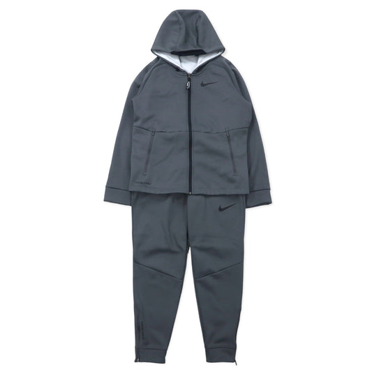 NIKE トラックジャケット ジャージ フーディ セットアップ S グレー ポリエステル THERMA-FIT DD2125-010