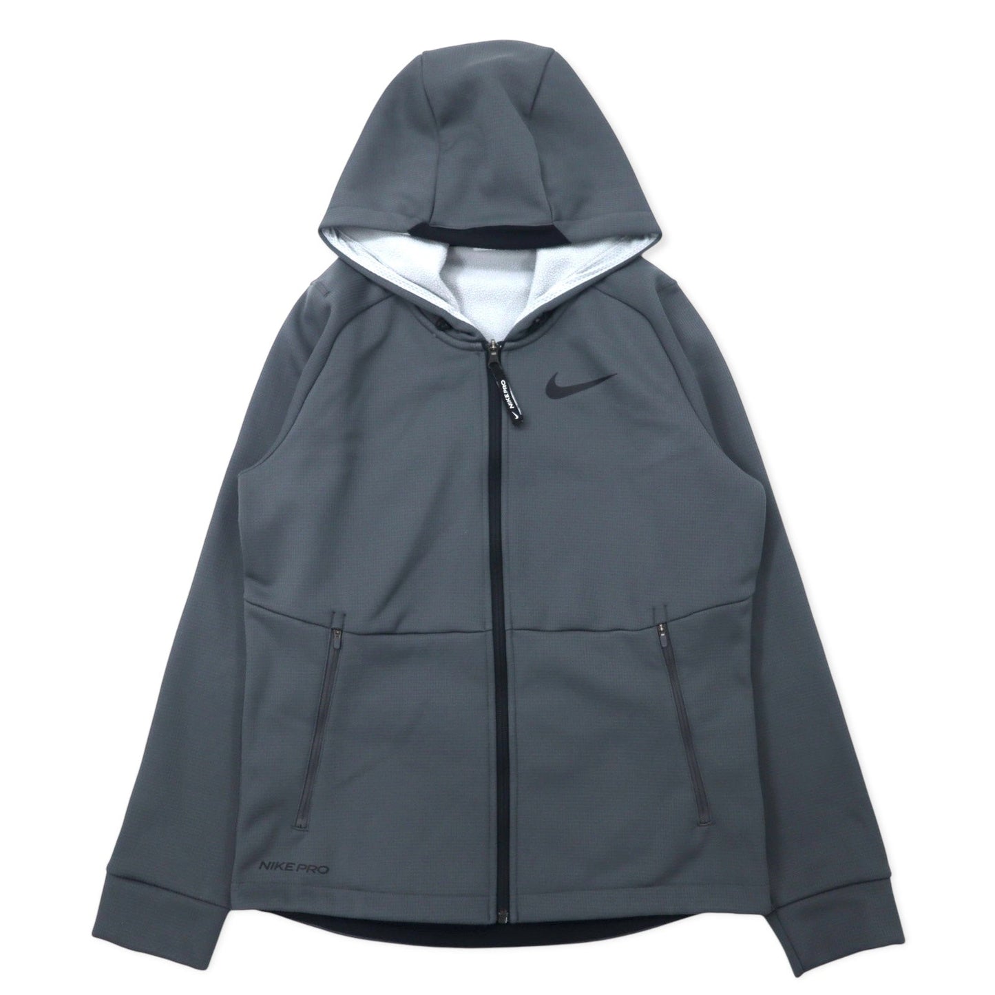 NIKE トラックジャケット ジャージ フーディ セットアップ S グレー ポリエステル THERMA-FIT DD2125-010