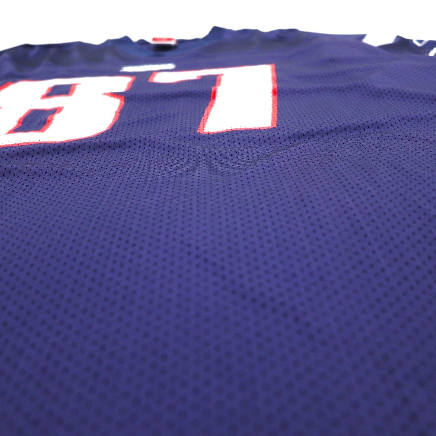 Reebok ゲームシャツ NFL Patriotsフットボール ユニフォーム XL ネイビー メッシュ ナイロン ナンバリング