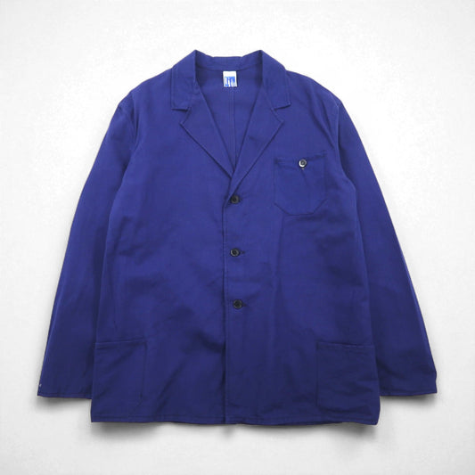 Vintage 70s Italy Made Work Jacket FRATELLI MONTI 70年代 イタリア製 ユーロワーク カバーオール ワークジャケット XL ブルー SANFOR
