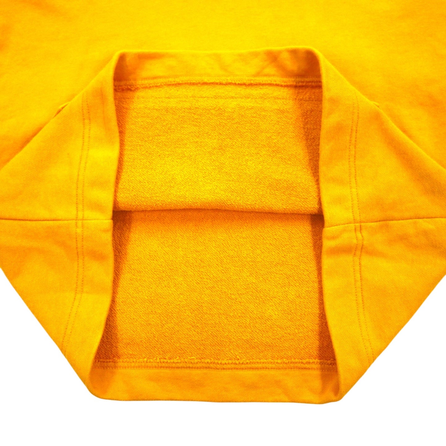 GUESS トライアングルロゴ 刺繍 プルオーバーパーカー M イエロー コットン MI3K9471