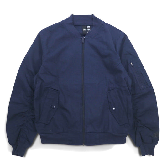 adidas MA-1 ボンバージャケット フライトジャケット S ネイビー コットン MFIBOMBJKAP GV5136