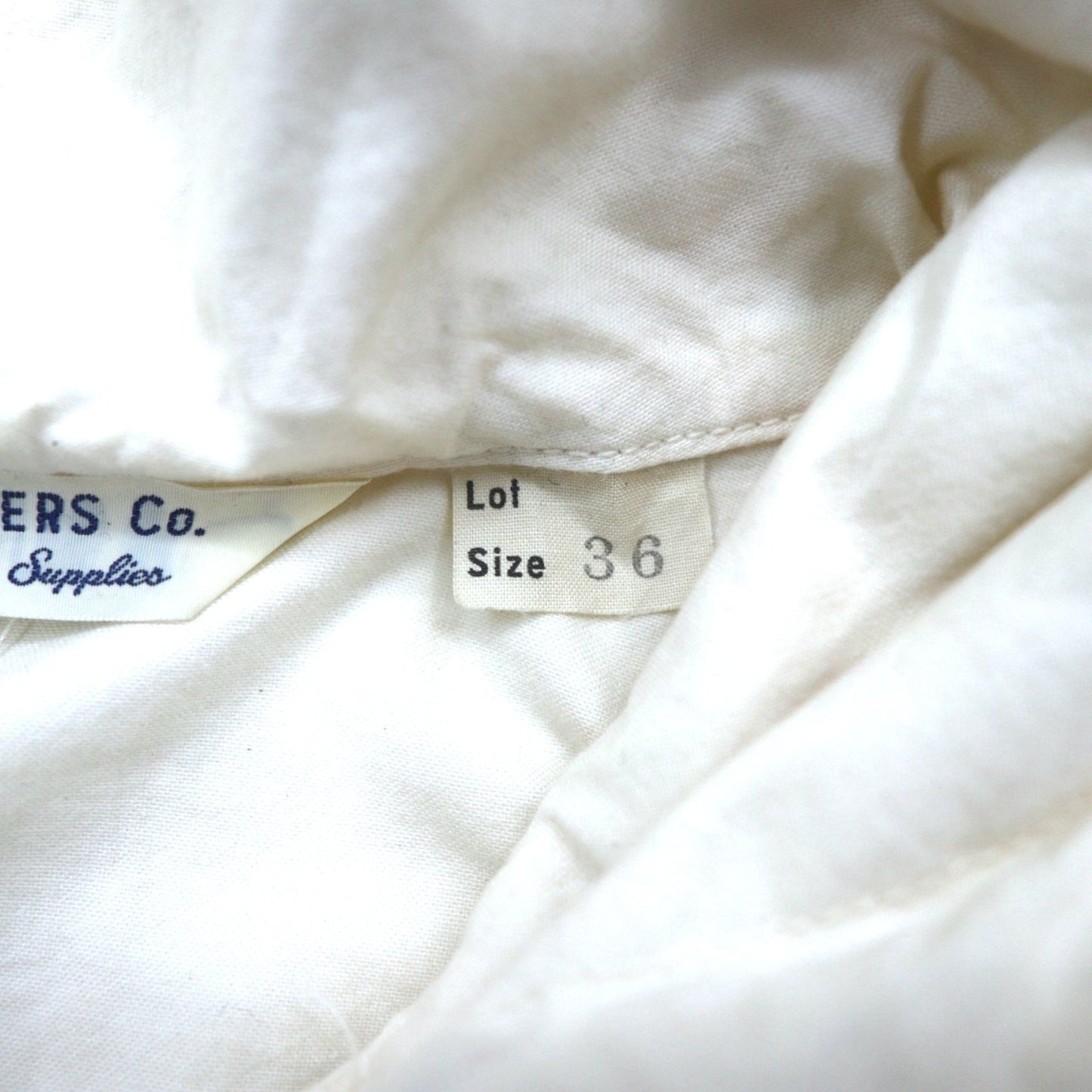 PHIGVEL デッキパーカー S ホワイト ドローコード WALDES ダブルジップ ヴィンテージ加工 PMX-OT01 日本製