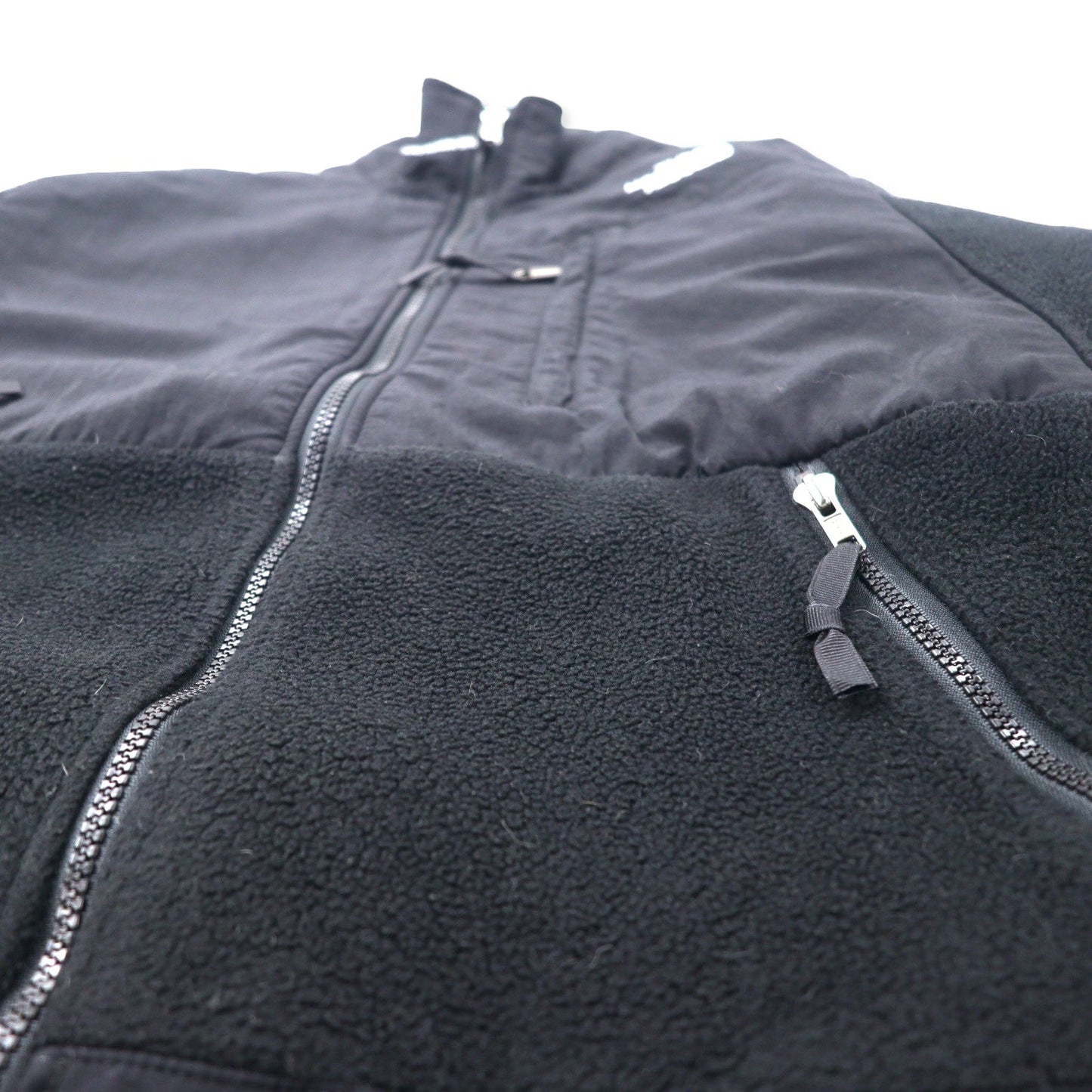 THE NORTH FACE デナリジャケット POLARTEC フリース S ブラック ポリエステルロゴ刺繍