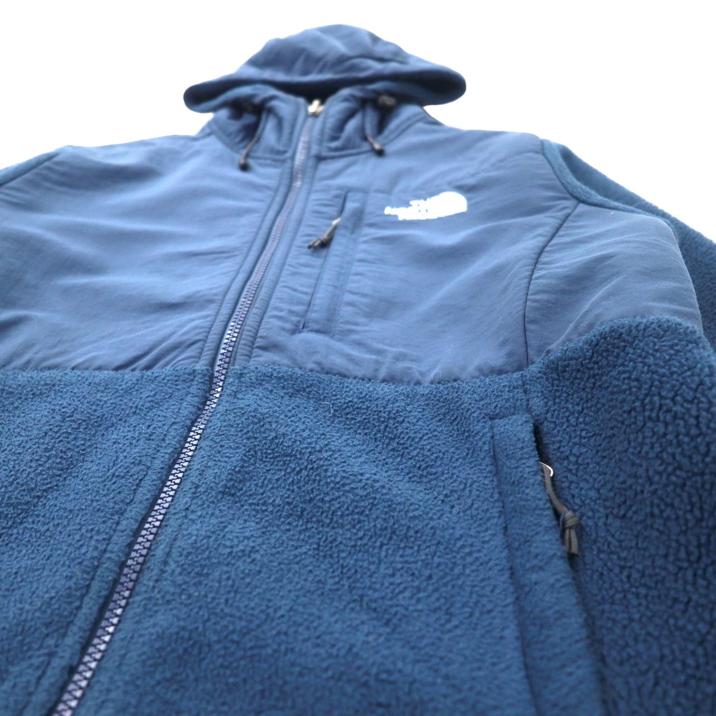 THE NORTH FACE デナリフーディー POLARTEC フリース S ネイビー ポリエステルロゴ刺繍