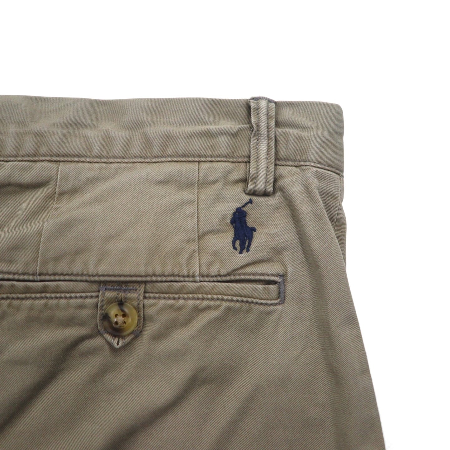 POLO RALPH LAUREN ポロチノ ストレッチ スリムフィット チノパンツ L ベージュ コットン