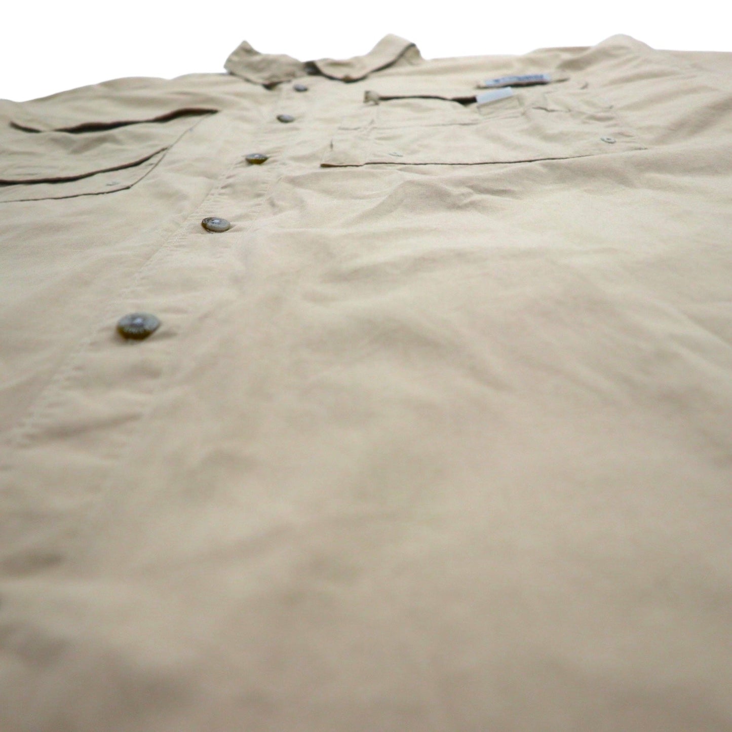 Columbia PFG バハマ 半袖 フィッシング シャツ XL ベージュ コットン FM7130