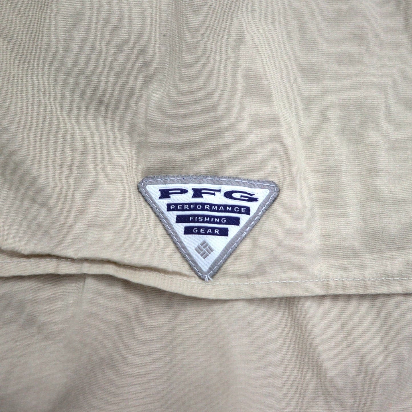Columbia PFG バハマ 半袖 フィッシング シャツ XL ベージュ コットン FM7130