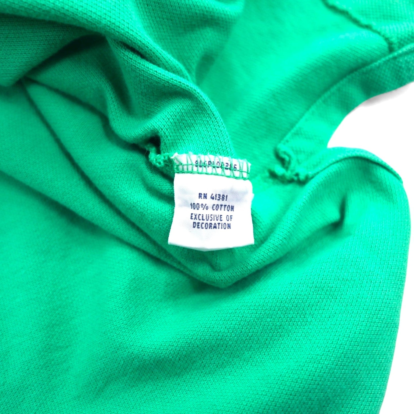 POLO RALPH LAUREN ポロシャツ L グリーン コットン 鹿の子 スモールポニー刺繍