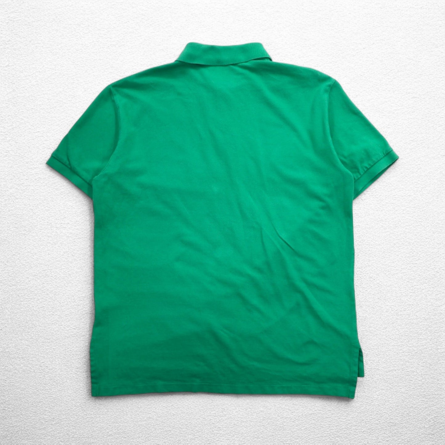 POLO RALPH LAUREN ポロシャツ L グリーン コットン 鹿の子 スモールポニー刺繍