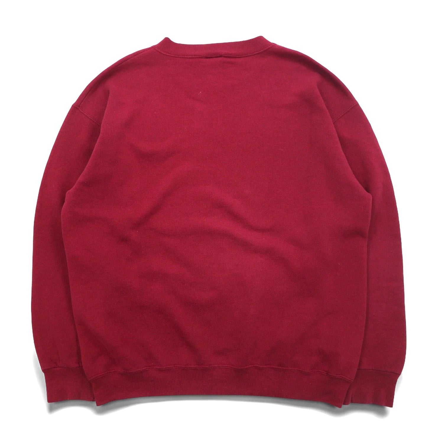 Reebok 90年代 USA製 ベクターロゴ 前V スウェット L ボルドー コットン プリント