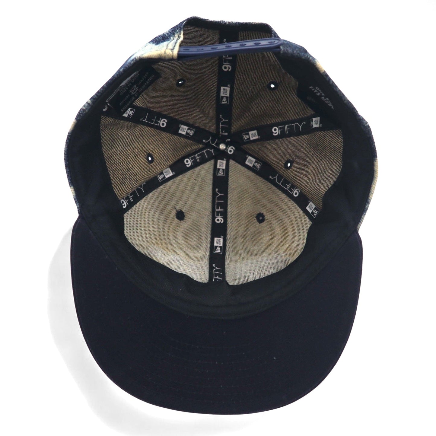 NEW ERA タイダイ デニム ベースボールキャップ ONE スナップバック ブルー NEW YORK ニューヨーク