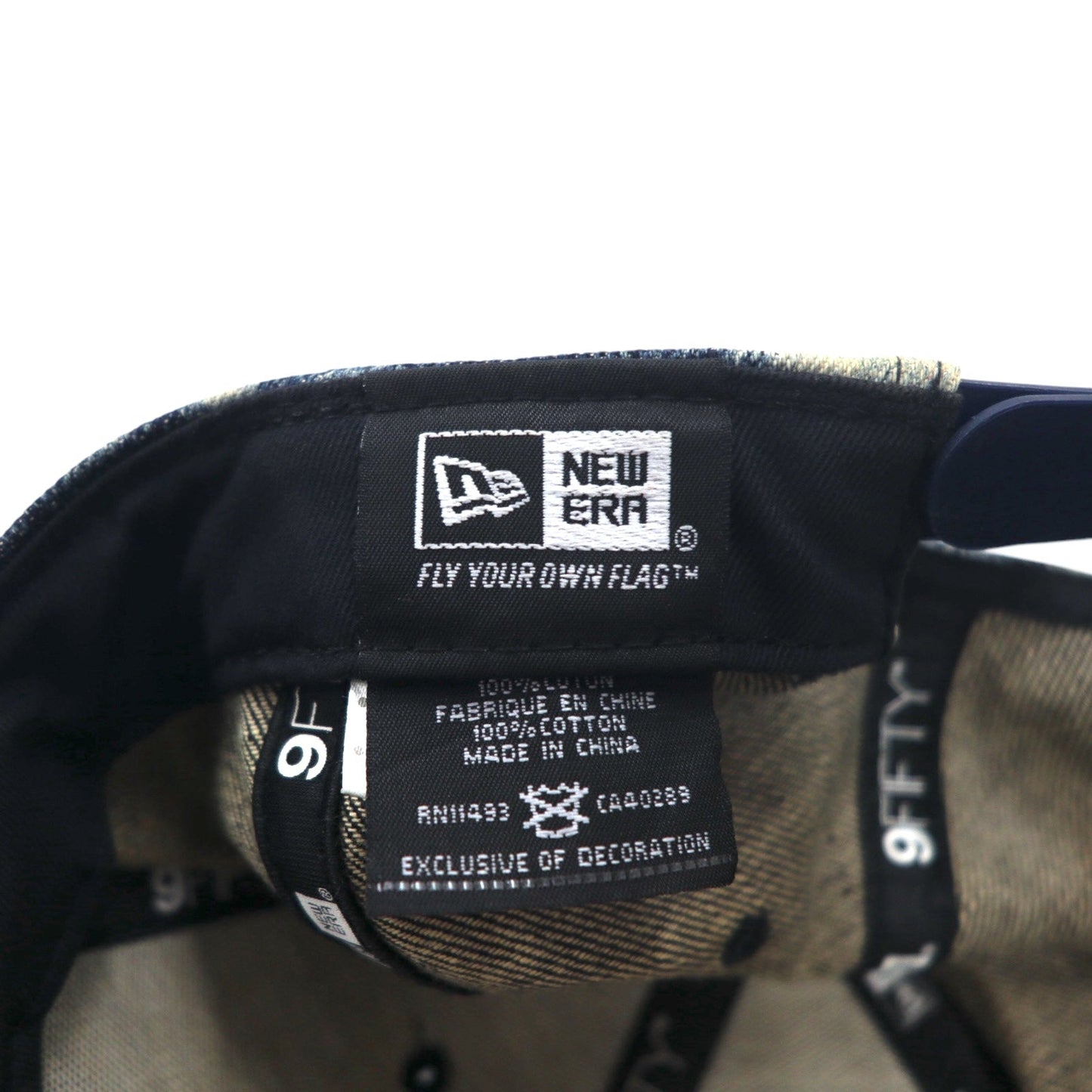 NEW ERA タイダイ デニム ベースボールキャップ ONE スナップバック ブルー NEW YORK ニューヨーク
