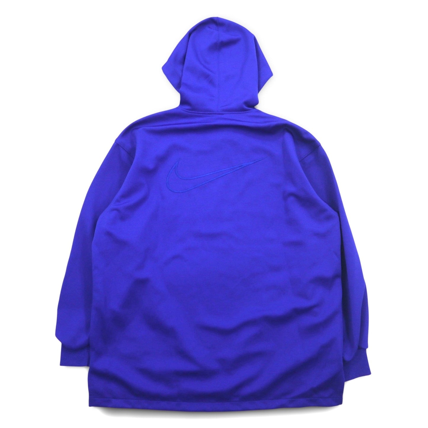 NIKE 90年代 銀タグ ハーフジップ トラックパーカー ジャージ M ブルー センタースウォッシュ 両面ロゴ刺繍 日本製 未使用品