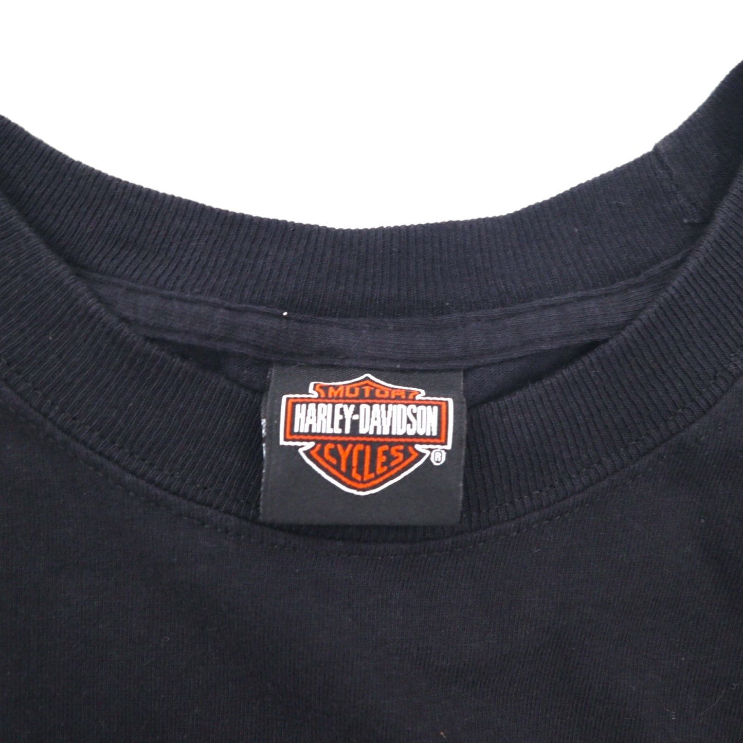 HARLEY DAVIDSON 両面プリント Hanes BEEFY Tシャツ 2XL ブラック コットン