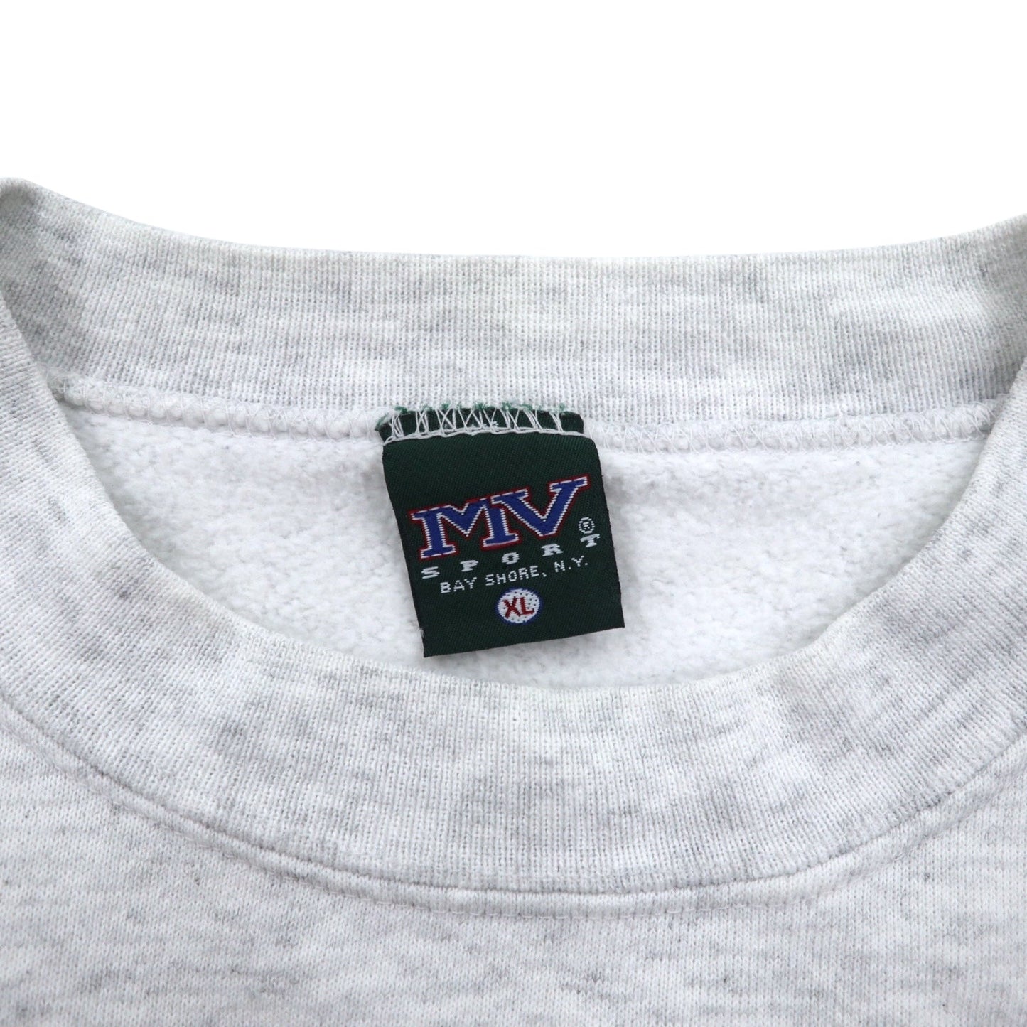 MV SPORT 90年代 USA製 カレッジプリント スウェット XL グレー TEXAS A&M UNIVERSITY アーチロゴ 2段プリント