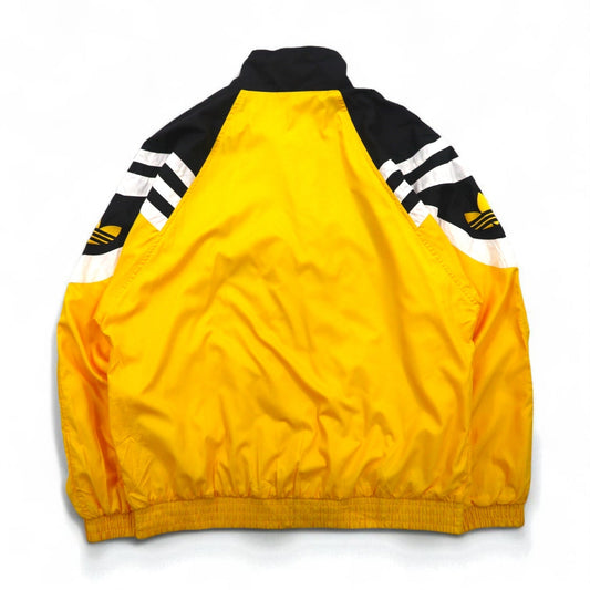 adidas 90年代 トレーニングジャケット トラックジャケット ジャージ XL イエロー トレフォイルロゴ