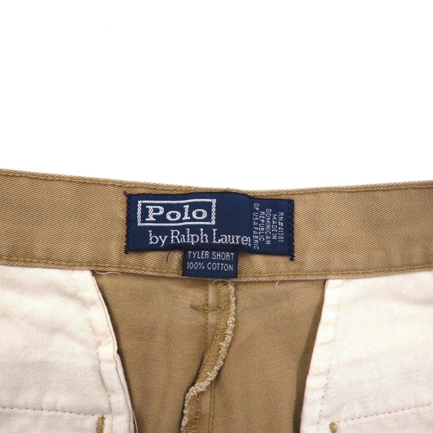 Polo by Ralph Lauren 90年代 ポロチノ 2タック ショートパンツ ハーフパンツ M ベージュ コットン TYLER SHORT