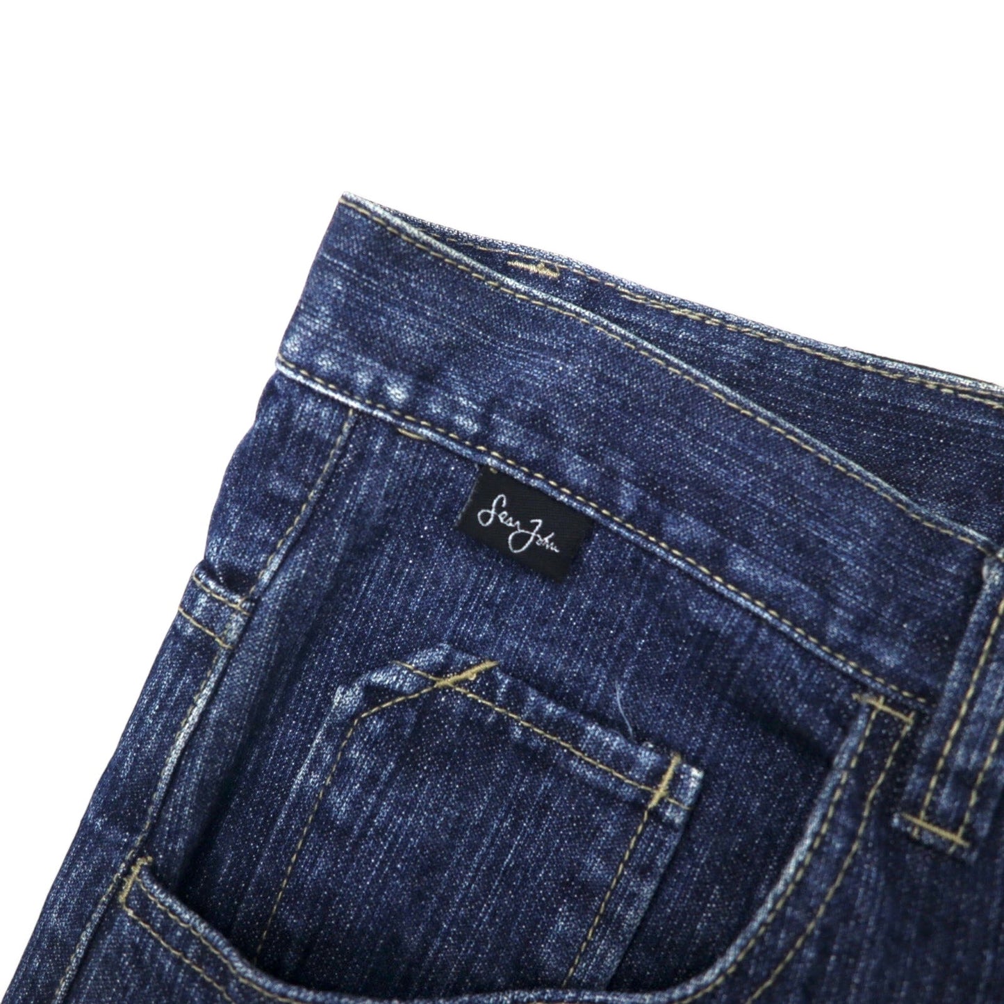 Sean John 00年代 バギー デニムパンツ 32 ブルー コットン ロゴ刺繍