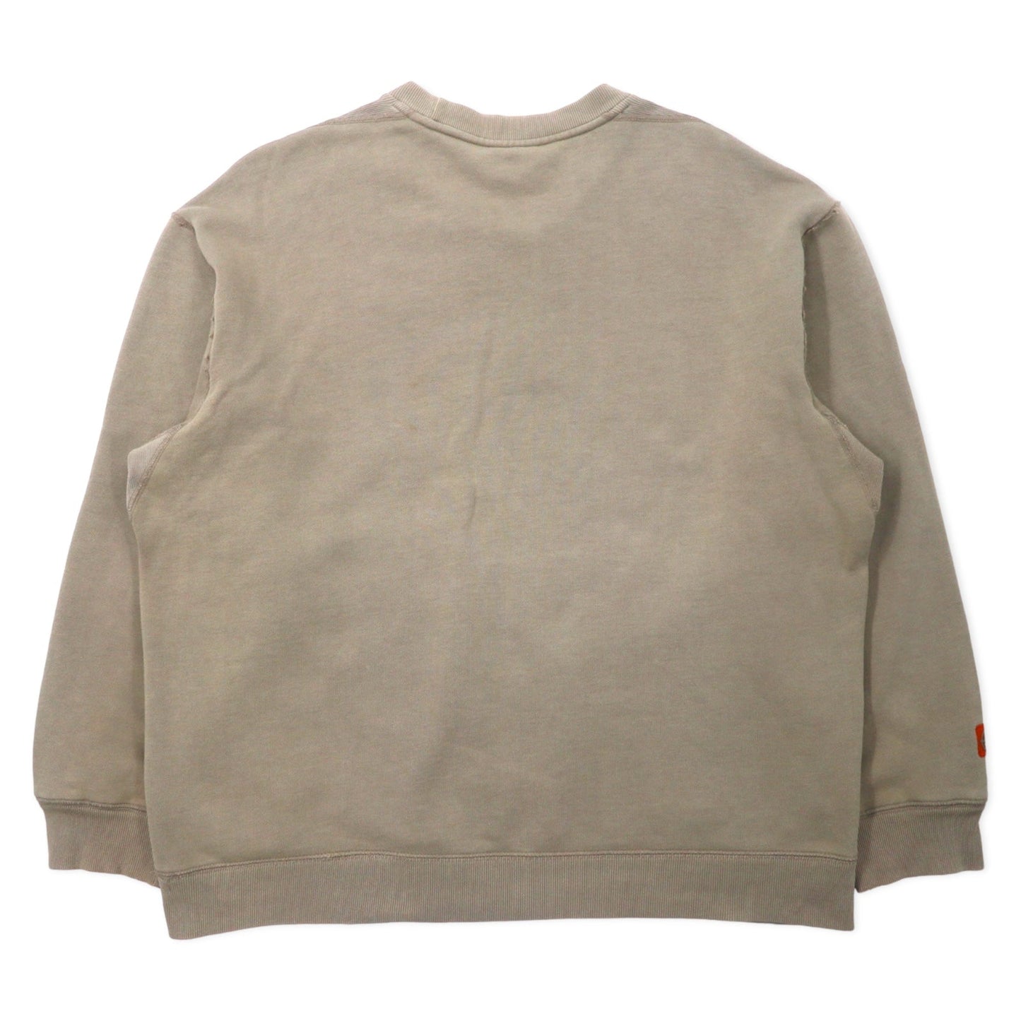 NAUTICA COMPETITION ロゴプリント スウェット L ベージュ コットン