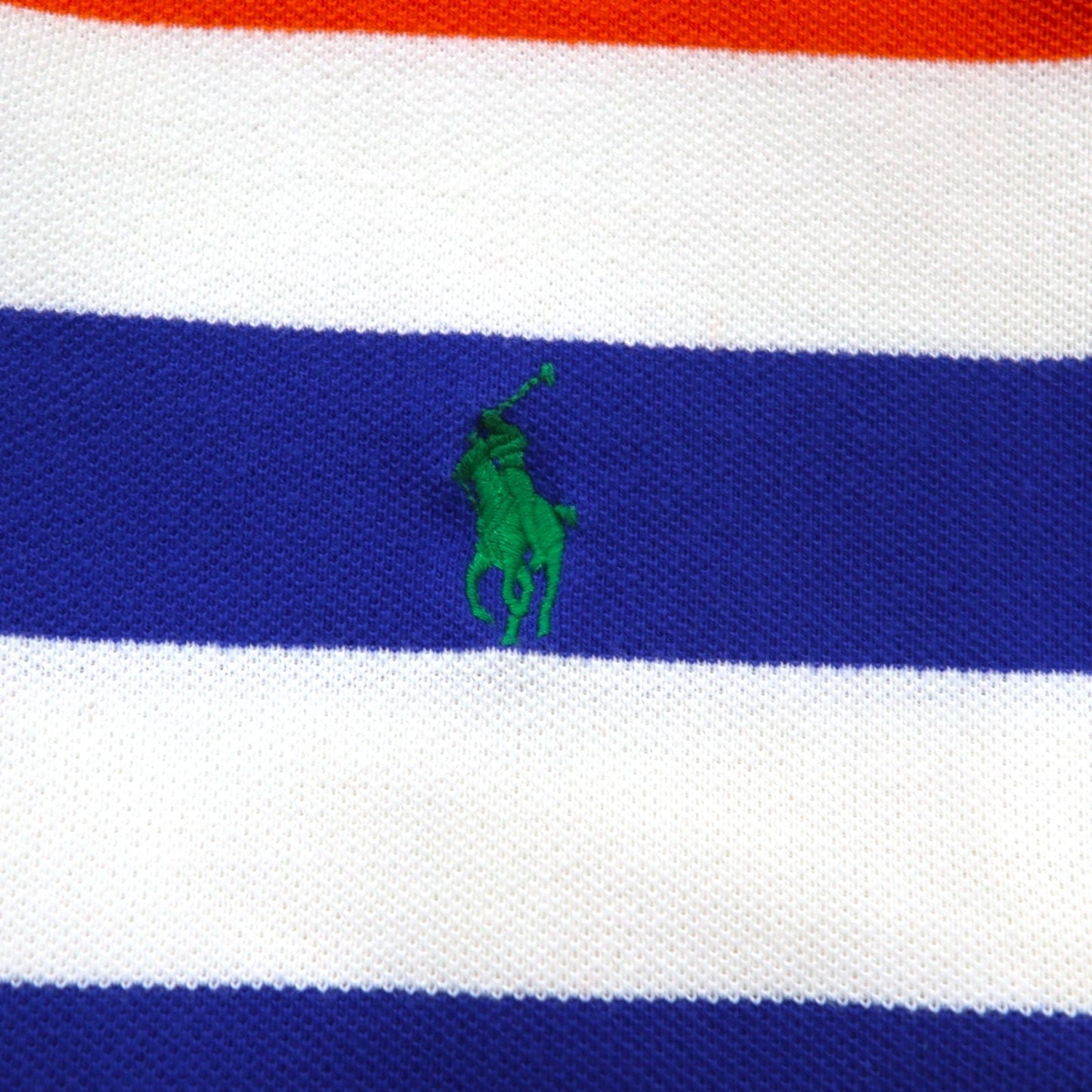 POLO RALPH LAUREN ポロシャツ L オレンジ コットン 鹿の子 スモールポニー刺繍
