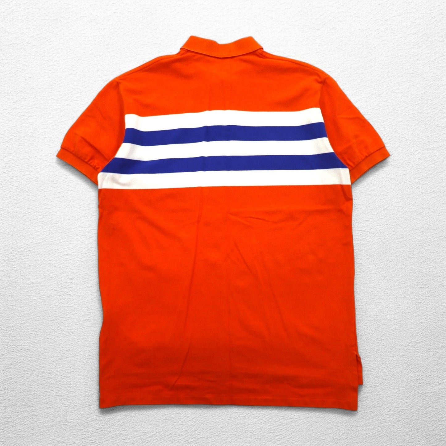 POLO RALPH LAUREN ポロシャツ L オレンジ コットン 鹿の子 スモールポニー刺繍