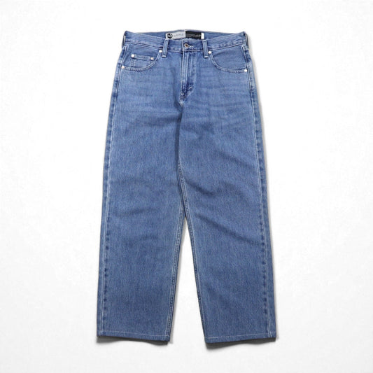Levi's シルバータブ SILVER TAB ルーズフィット バギー テーパード デニムパンツ ジーンズ M LOOSE インディゴ ブルー ミディアム A3421-0001
