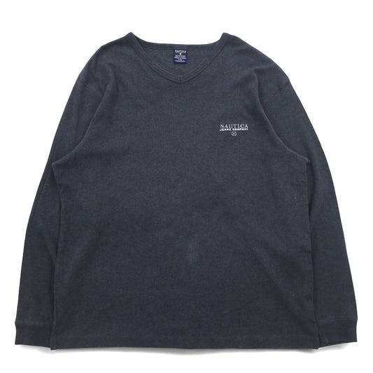 NAUTICA カナダ製 90年代 ロングスリーブTシャツ ロンT L グレー JEANS COMPANY