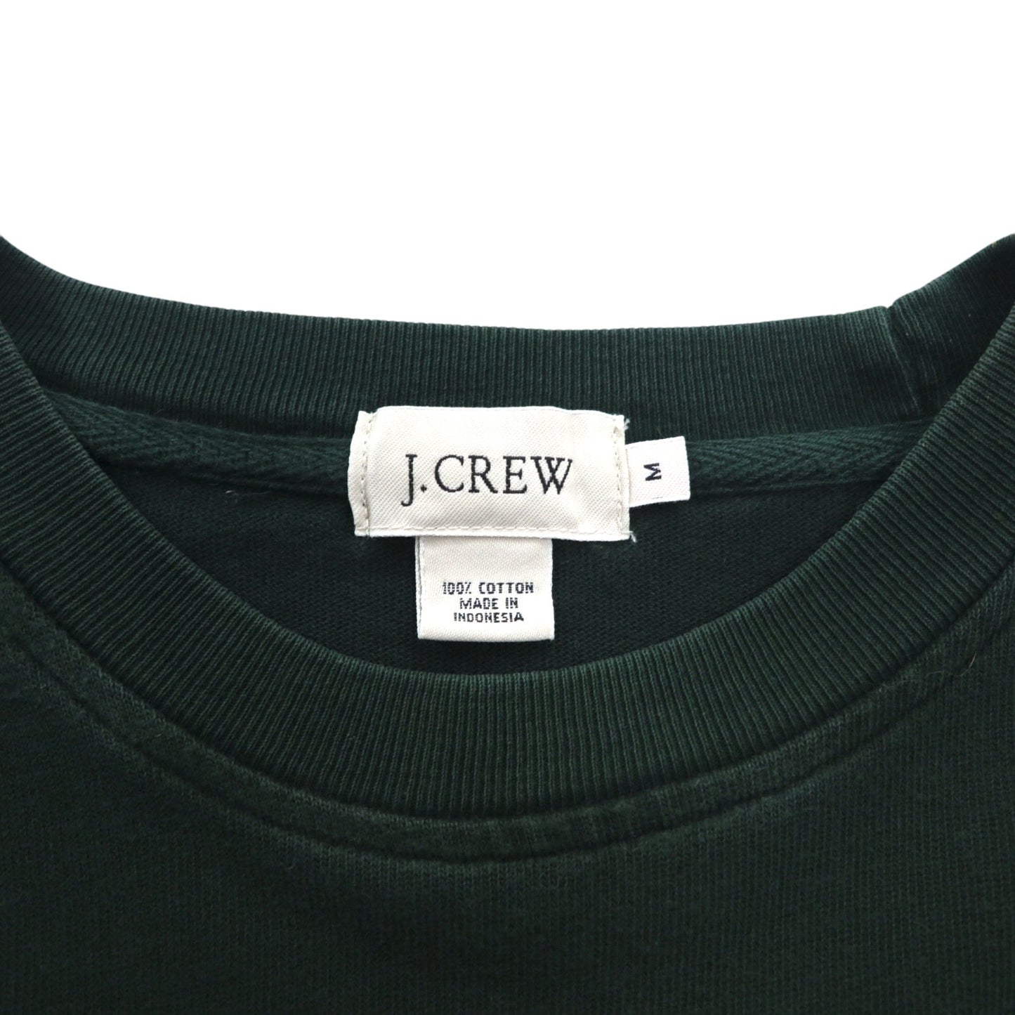 J.CREW ロングスリーブTシャツ ロンT M グリーン コットン