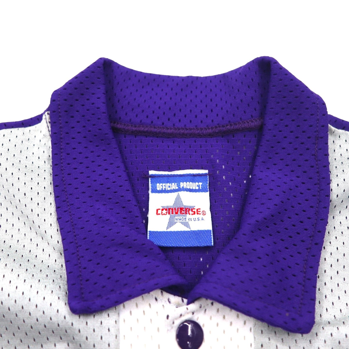 CONVERSE 90年代 USA製 バスケ ゲームシャツ XL ユニオンチケット スナップボタン TCU Texas Christian University