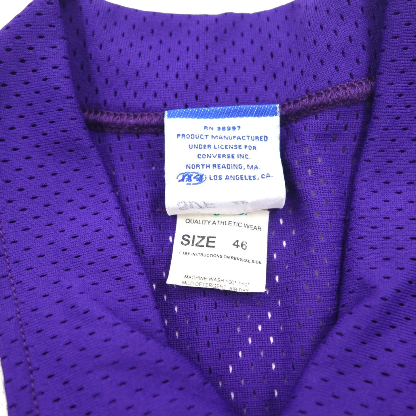 CONVERSE 90年代 USA製 バスケ ゲームシャツ XL ユニオンチケット スナップボタン TCU Texas Christian University